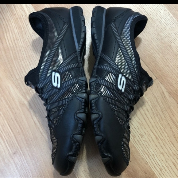 Skechers leather sequin fabric rare sparkle - Picture 3 of 6